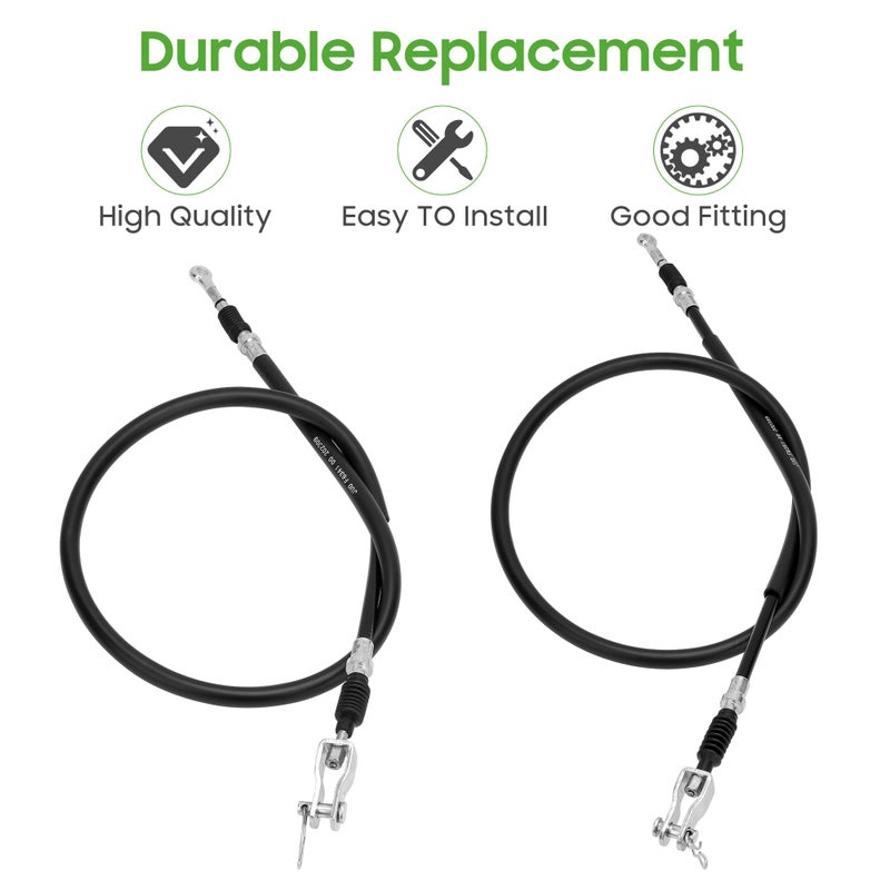10L0L Golf Cart Brake Cable Set Compatible with for Yamaha G8 G14 G16 G19 G20 G22 Gas and Electric Golf Carts (Passenger Side #JF2-F6351-10 & Driver Side #JF2-F6341-00) - Image 3